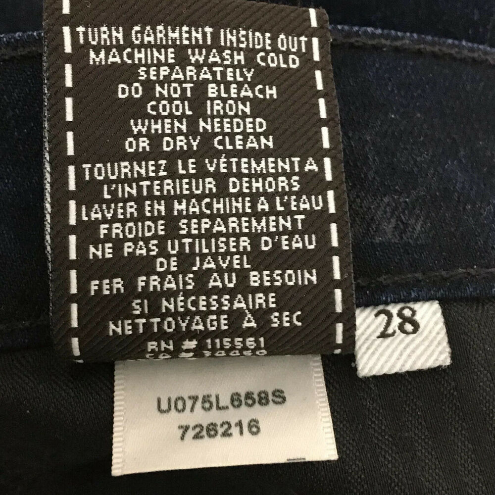 7 For All Mankind Bling Crystal Pocket Bootcut Jeans in Rustic Canyon NWT Sz 28 - Picture 7 of 16